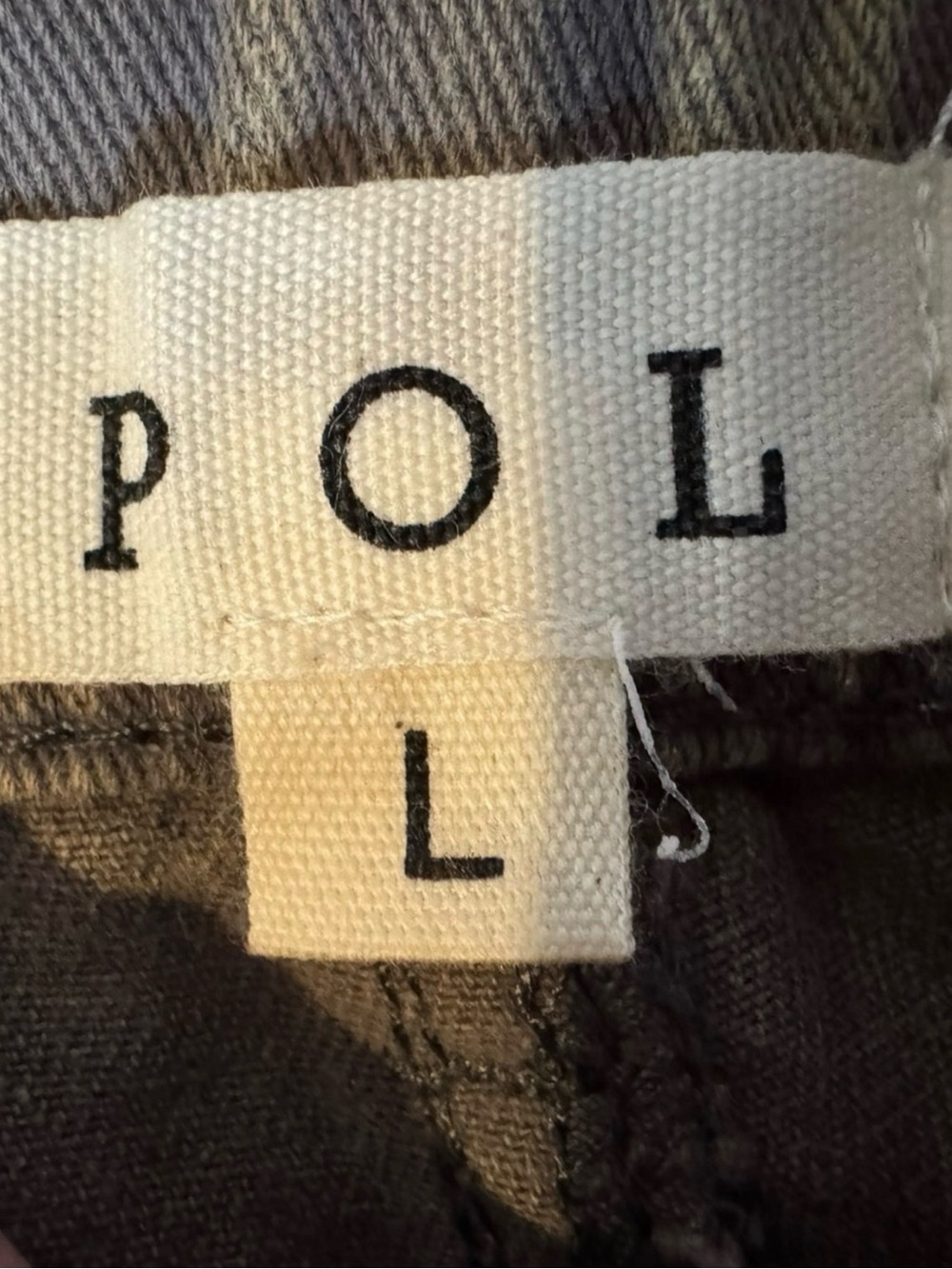 POL Women’s Vintage Wash Crochet Patchwork Distressed Jogger Cargo Pants Large - Picture 2 of 16
